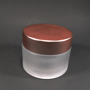 Envase de vidrio de 50 ml con tapa Rosada