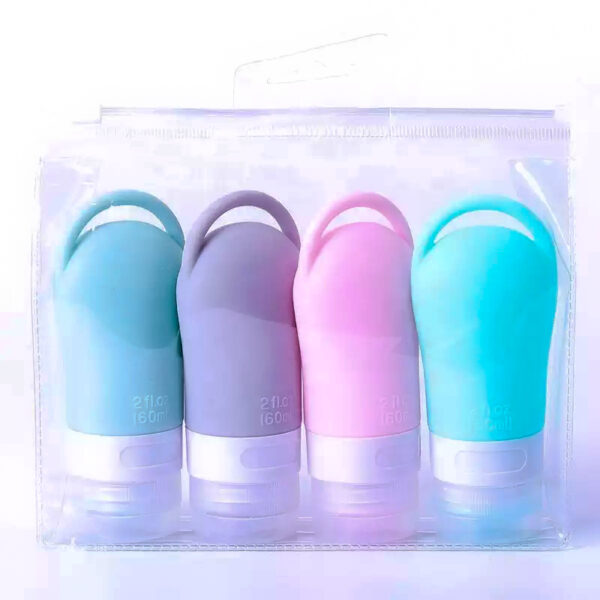 Envases de silicona de 60ml para productos de cosméticos como cremas, gel, champú, acondicionadores y mucho más