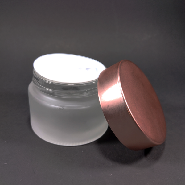Envase de vidrio de 50 ml con tapa Rosada - Imagen 3